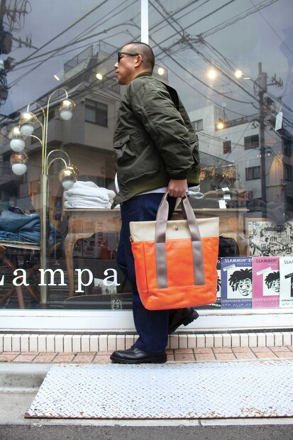 TRIALOGUE STUDIO グログランハンドルレザートートバッグ NK069