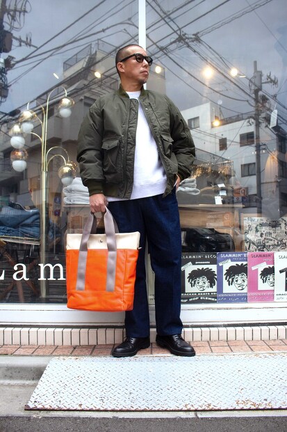 TRIALOGUE STUDIO グログランハンドルレザートートバッグ NK069