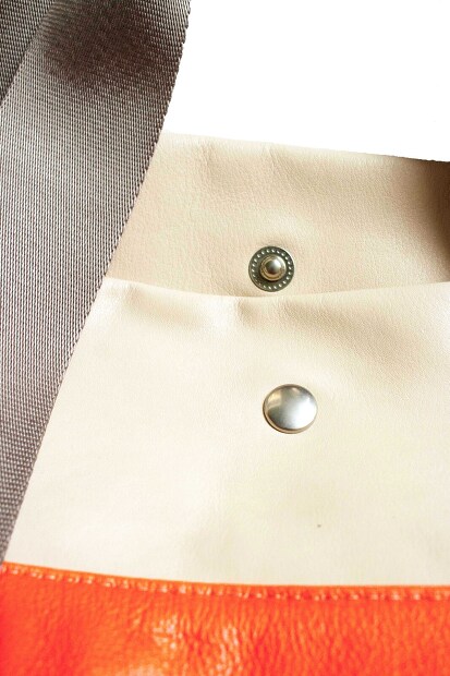 TRIALOGUE STUDIO グログランハンドルレザートートバッグ NK069