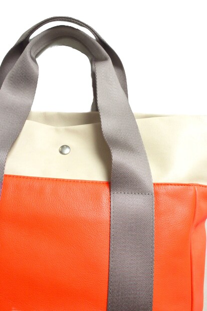 TRIALOGUE STUDIO グログランハンドルレザートートバッグ NK069