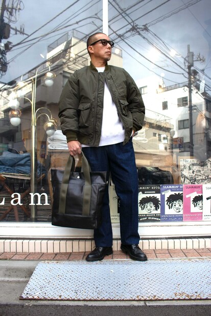 TRIALOGUE STUDIO グログランハンドルレザートートバッグ NK069