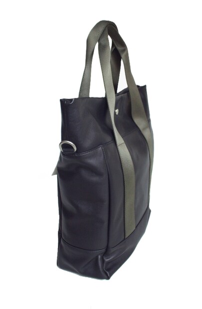 TRIALOGUE STUDIO グログランハンドルレザートートバッグ NK069