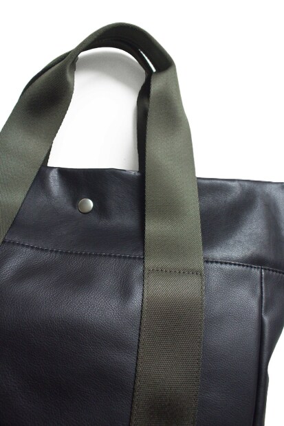 TRIALOGUE STUDIO グログランハンドルレザートートバッグ NK069