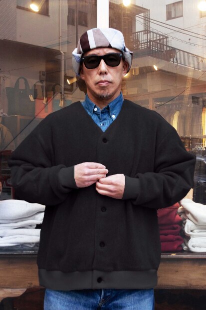 HAVE A GOOD DAY MELTON FLEECE CARDIGAN HGD-390