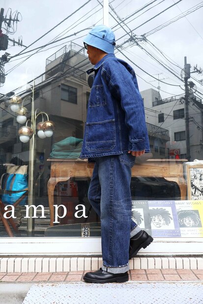 Ordinary fits Denim Coverall Used OF-J069