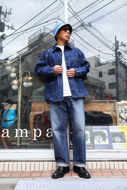 Ordinary fits Denim Coverall Used OF-J069