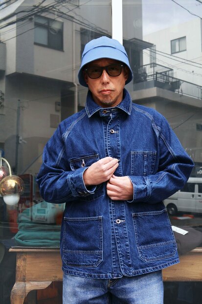 Ordinary fits Denim Coverall Used OF-J069