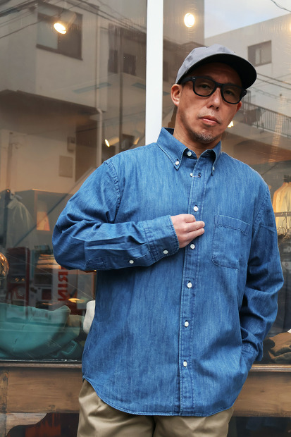 MANUAL ALPHABET DENIM BD SHIRTS BALGING FIT（ややゆったり） BASIC-BG-003