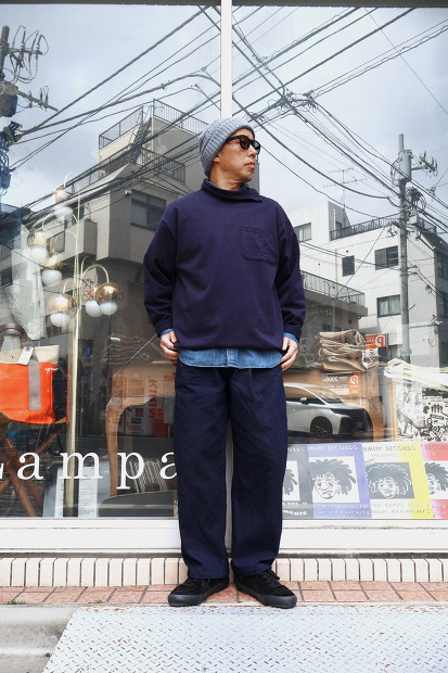 STILL BY HAND ディープタックデニムパンツ DN03261
