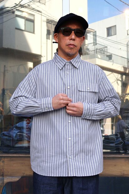 HAVE A GOOD DAY STRIPE FLAP SHIRTS HGD-338ST