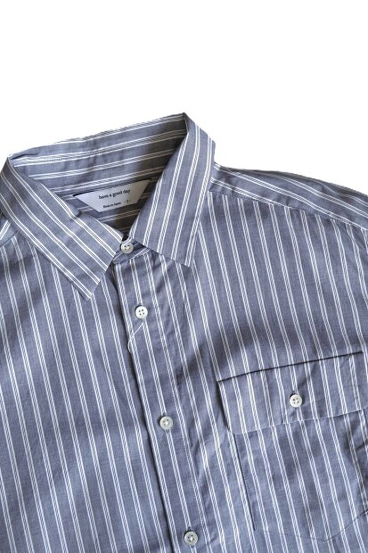 HAVE A GOOD DAY STRIPE FLAP SHIRTS HGD-338ST