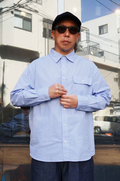 HAVE A GOOD DAY STRIPE FLAP SHIRTS HGD-338ST