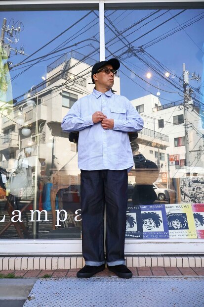 HAVE A GOOD DAY STRIPE FLAP SHIRTS HGD-338ST