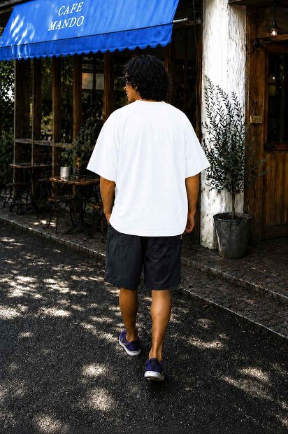 A VONTADE FATIGUE SHORTS VTD-0357-PT2 タイガーカモ ファティーグショーツ メンズ 東京カジュアル コットンリップストップ ショートパンツ 着用画像
