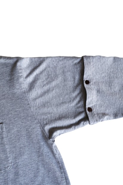 MODMNT DETACHABLE L/S TEE 着脱袖仕様 ハイゲージ天竺カットソー グレー 商品画像