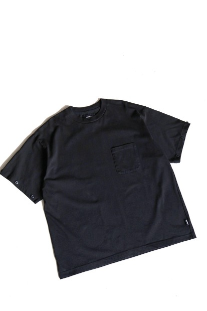 MODMNT DETACHABLE L/S TEE 着脱袖仕様 ハイゲージ天竺カットソー ブラック 商品画像