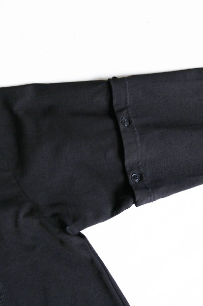 MODMNT DETACHABLE L/S TEE 着脱袖仕様 ハイゲージ天竺カットソー ブラック 商品画像