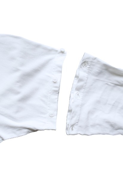 MODMNT DETACHABLE L/S TEE 着脱袖仕様 ハイゲージ天竺カットソー ホワイト 商品画像