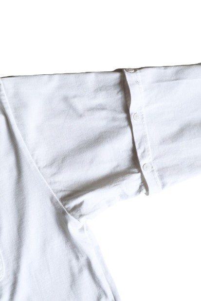MODMNT DETACHABLE L/S TEE 着脱袖仕様 ハイゲージ天竺カットソー ホワイト 商品画像