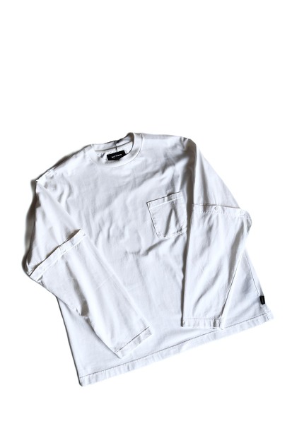 MODMNT DETACHABLE L/S TEE 着脱袖仕様 ハイゲージ天竺カットソー ホワイト 商品画像
