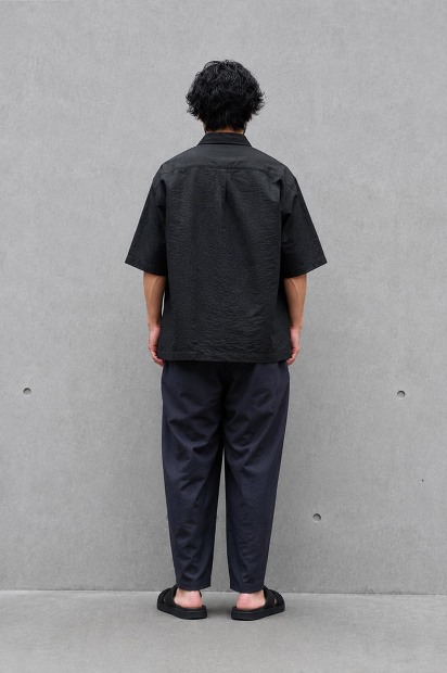 STILL BY HAND　強撚テーパードパンツ PT01262 着用画像