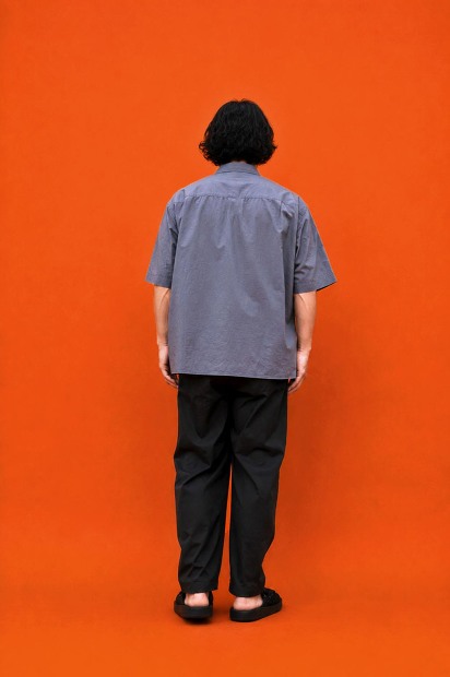 STILL BY HAND ブロード半袖シャツ SH08261 着用画像