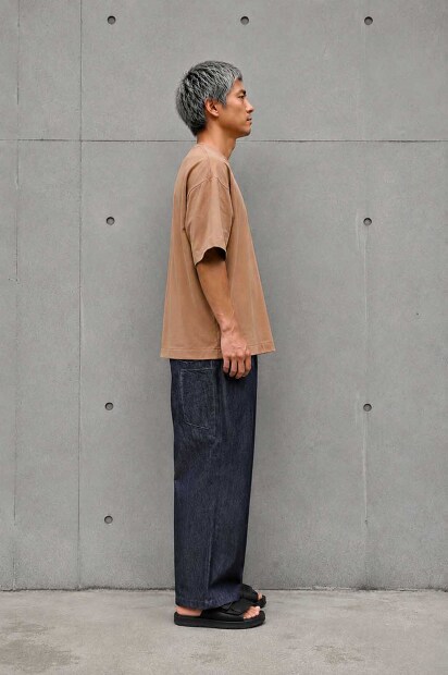 STILL BY HAND ラグランスリーブTシャツ CS06262 着用画像