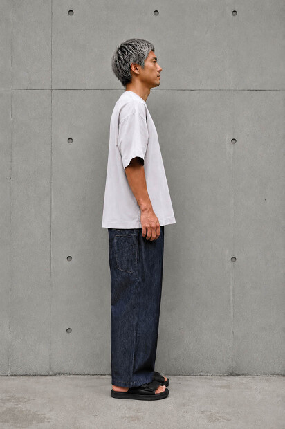 STILL BY HAND ラグランスリーブTシャツ CS06262 着用画像