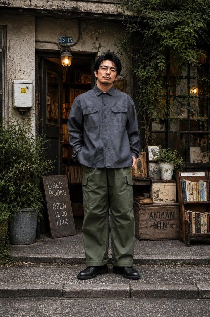 BRENA FLAP 60s DEADSTOCK FRENCH CHAMBRAY