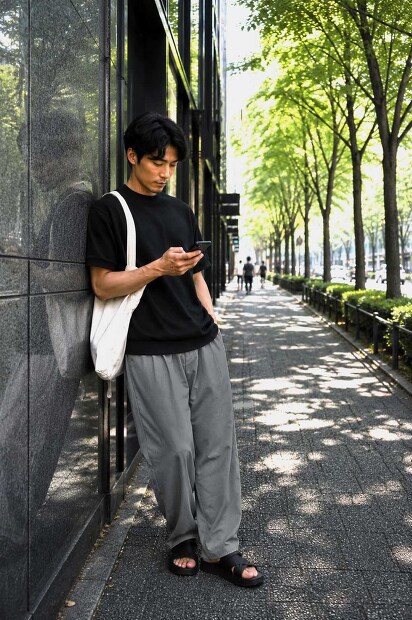 ORDINARY FITS LINEN PULLOVER TEE SH008