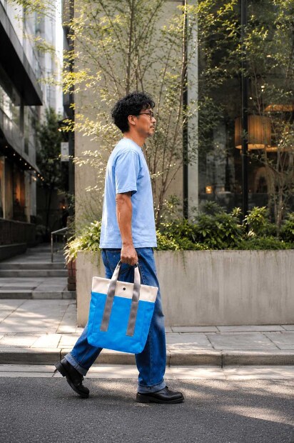 YONETOMI RIGID SEA ISLAND COTTON YOKO-MARUDO KNIT TEE