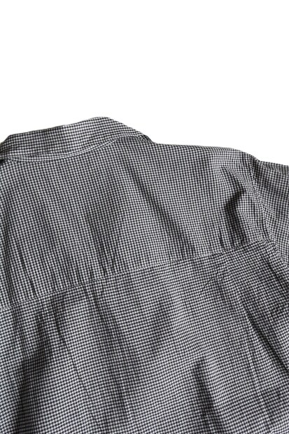MANUAL ALPHABET C/SILK GINGHAM S/S OPEN COLLAR SHT  MA-S-839 商品画像