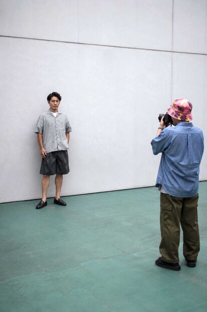STILL BY HAND PT10262 サマーウール2タックショーツ