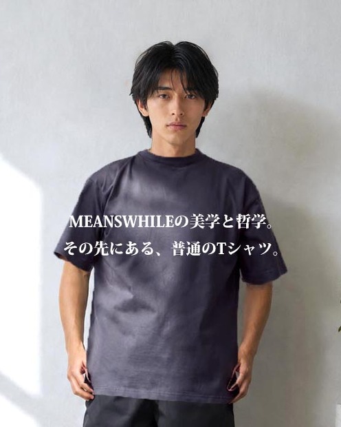 MEANSWHILE Frosted S/S Tee MW-CT26108