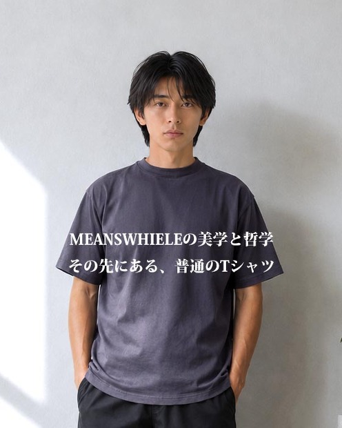 MEANSWHILE Frosted S/S Tee MW-CT26108