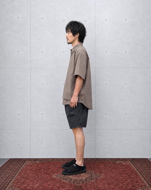 MEANSWHILE BREATHABLE SIDE SLIT S/S SH MW-SH26105
