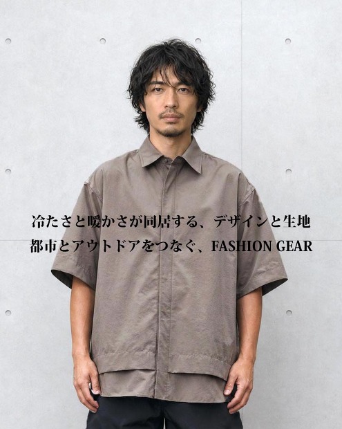 MEANSWHILE BREATHABLE SIDE SLIT S/S SH MW-SH26105