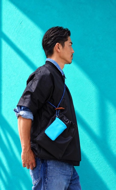 TRIALOGUE STUDIO × Lampa別注 親子巾着レザーバッグ