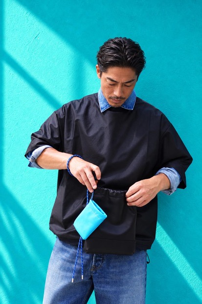 TRIALOGUE STUDIO × Lampa別注 親子巾着レザーバッグ