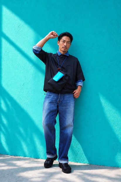 TRIALOGUE STUDIO × Lampa別注 親子巾着レザーバッグ