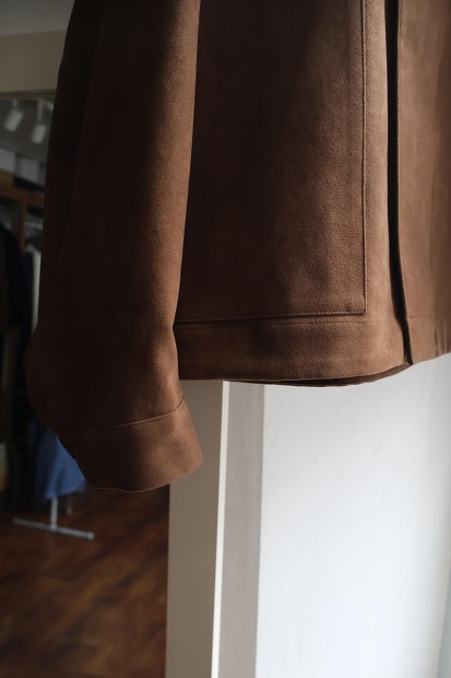 STILL BY HAND シンセティックレザーブルゾン BL07263