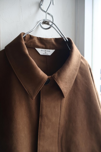 STILL BY HAND シンセティックレザーブルゾン BL07263
