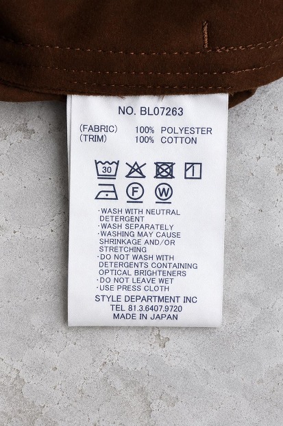 STILL BY HAND シンセティックレザーブルゾン BL07263