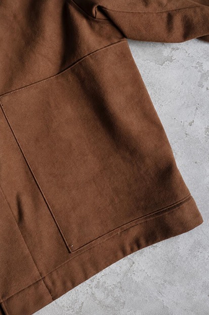 STILL BY HAND シンセティックレザーブルゾン BL07263