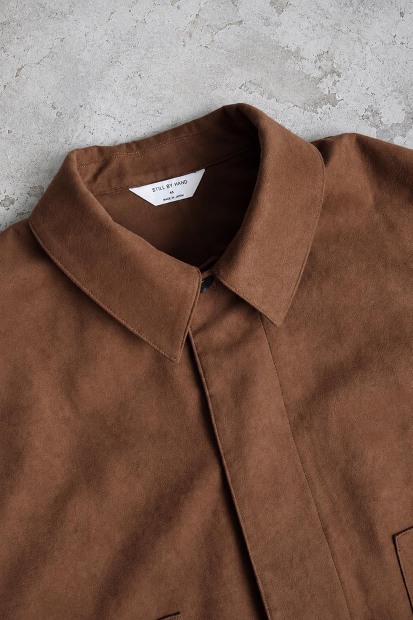 STILL BY HAND シンセティックレザーブルゾン BL07263