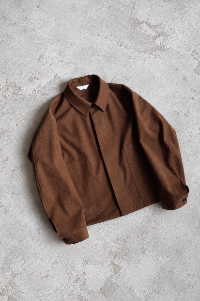 STILL BY HAND シンセティックレザーブルゾン BL07263