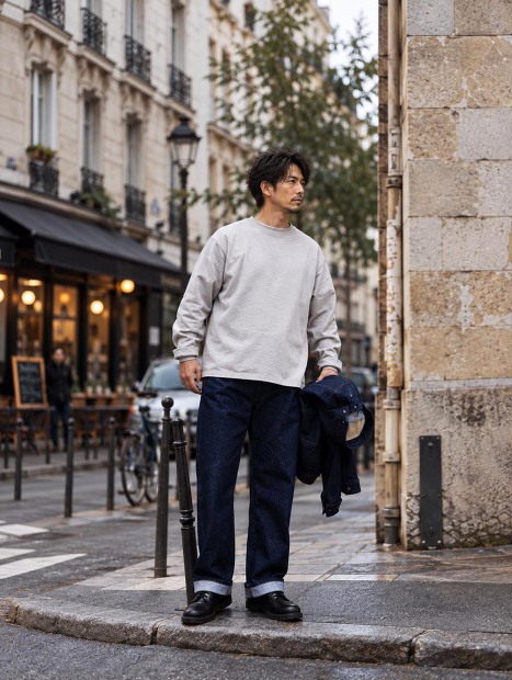 THING FABRICS<br>LONG SLEEVE T-SHIRT (1mm PILE) TFIN-2901 