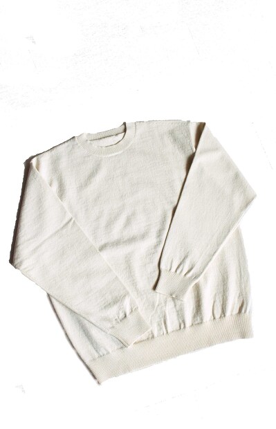 Yonetomi Rigid Cashmere Sweater Crew Neck Pullover 95-234-018 95-244-020 