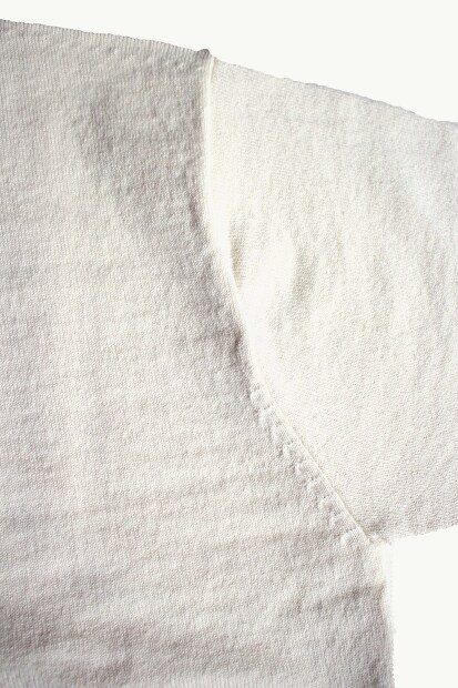 YONETOMI RIGID CASHMERE SWEATER CREW NECK PULLOVER