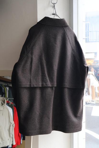 STILL BY HAND SILK NEP HALF COAT CO02263